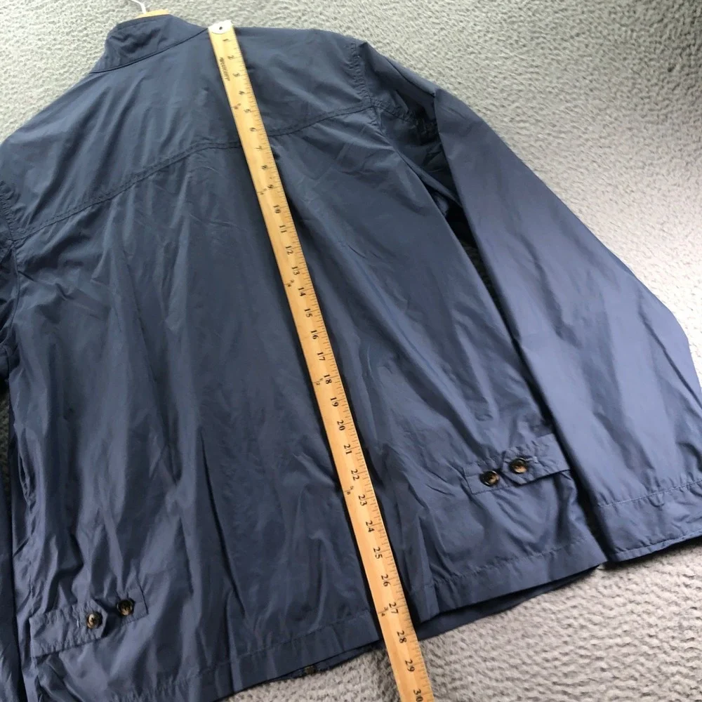 J Mclaughlin Jacket Mens Large Blue Bomber Lightweight Windbreaker Full Zip Fall